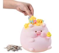 LPAMABA Salvadanaio Porcellino Carino, Creativo e Infrangibile per Ragazze e Ragazzi, Decorazione per Camera da Letto e Desktop, Regalo di Compleanno o Natale