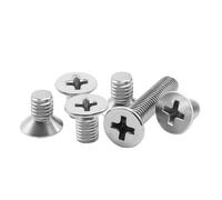 LPANBTGU 10 Pezzi/Lotto Vite a Testa Svasata Piatta con Intaglio a Croce M3 M3.5 M4 M5 M6 M8 M10 Acciaio Inossidabile 304 GB819(4mm X10pcs,M5)