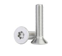 LPANBTGU 5~50pcs Vite a Testa Piatta Torx M2 M2.5 M3 M4 M5 M6 M8 Vite di Sicurezza a Testa Svasata Torx a Sei lobi(5mm,M4 20pcs)