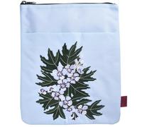 LParkin Custodia Libro Ricamata con Nascita Fiori, Nascita Fiori Custodia Libro con Cerniera, 23 X 27 Cm Custodia Libro Stoffa Regalo Compleanno (Hawthorn)