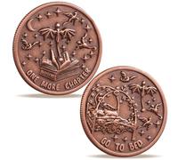 LParkin Just One More Chapter Coin Gamer Bookish Regali per gli amanti dei libri - Unico libro di monete Flip Book Merch & Bookish Monete Regali per le donne lettorie, idea da prendere