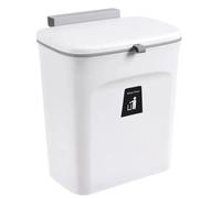 LPATEBCVU Cestino Da Parete Kitchen Trash Can Perforation-free Hanging Household Waste Wall Toilet Sliding Lid Garbage can Clamshell(Burgundy)