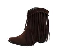 LPATEBCVU Cowboy Western Boots Women's Fringe Ankle