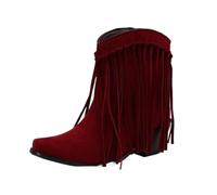 LPATEBCVU Cowboy Western Boots Women's Fringe Ankle