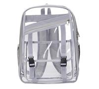 LPATEBCVU Zaino Trasparente Borsa a tracolla in PVC alla moda da donna Zaino Mochila Bolsos De Mujer scuola for(GRAY)