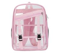 LPATEBCVU Zaino Trasparente Borsa a tracolla in PVC alla moda da donna Zaino Mochila Bolsos De Mujer scuola for(Pink)