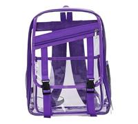 LPATEBCVU Zaino Trasparente Borsa a tracolla in PVC alla moda da donna Zaino Mochila Bolsos De Mujer scuola for(PURPLE)