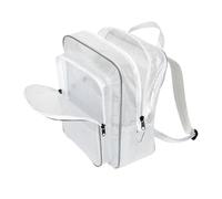 LPATEBCVU Zaino Trasparente Borsa for attrezzi trasparente in PVC, borsa for studenti semplice e casual, di grande capacità