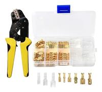 LPAYBCFO SNA-48B Manual Ratchet Crimping Pliers, 0.25-2.5mm², for Non-Insulated Terminals(Tool And Terminal)