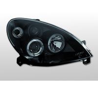 LPCI01 Coppia Fari a Led Anteriori Citroen Xara 00-04 Angel Eyes nero TuningShop