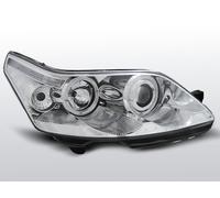 LPCI09 Coppia Fari a Led Anteriori Citroen C4 04-10 Angel Eyes cromo TuningShop-