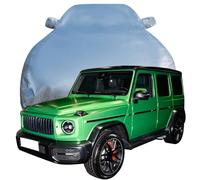 LPCQS Telo Copriauto Compatibile per Mercedes-AMG G63 Mercedes-AMG, Anti Neve/Graffio/UV Tutte Le Stagioni Protezione Oxford Copertura,Silver