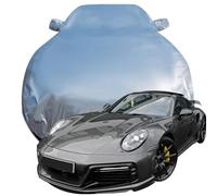 LPCQS Telo Copriauto Compatibile per Porsche 911 Turbo S TECHART, Anti Neve/Graffio/UV Tutte Le Stagioni Protezione Oxford Copertura,Silver