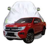 LPCQS Telo Copriauto per Amarok Pick-up, Anti-Neve Graffio UV Copertura Tutte Le Stagioni Protezione Oxford Telone per Auto,Silver-Plus-Cotton