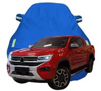 LPCQS Telo Copriauto per Amarok Pick-up, Anti-Neve Graffio UV Copertura Tutte Le Stagioni Protezione Oxford Telone per Auto,Blue-Plus-Cotton