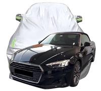 LPCQS Telo Copriauto per Audi A5 Cabrio 40 TFSI, Anti-Neve Graffio UV Copertura Tutte Le Stagioni Protezione Oxford Telone per Auto,Silver-Plus-Cotton