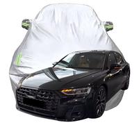 LPCQS Telo Copriauto per Audi A8 50 TDI, Anti-Neve Graffio UV Copertura Tutte Le Stagioni Protezione Oxford Telone per Auto,Silver-Plus-Cotton