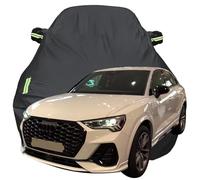 LPCQS Telo Copriauto per Audi Q3 Sportback, Anti-Neve Graffio UV Copertura Tutte Le Stagioni Protezione Oxford Telone per Auto,Black-Plus-Cotton