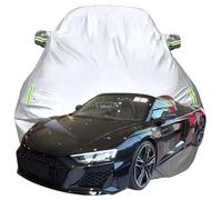 LPCQS Telo Copriauto per Audi R8 Spyder, Anti-Neve Graffio UV Copertura Tutte Le Stagioni Protezione Oxford Telone per Auto,Silver-Plus-Cotton