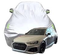 LPCQS Telo Copriauto per Audi RS 4 Avant, Anti-Neve Graffio UV Copertura Tutte Le Stagioni Protezione Oxford Telone per Auto,Silver-Plus-Cotton