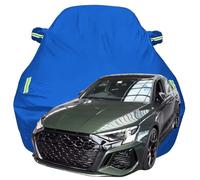 LPCQS Telo Copriauto per Audi RS3, Anti-Neve Graffio UV Copertura Tutte Le Stagioni Protezione Oxford Telone per Auto,Blue-Plus-Cotton