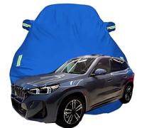 LPCQS Telo Copriauto per BMW iX1 SUV, Anti-Neve Graffio UV Copertura Tutte Le Stagioni Protezione Oxford Telone per Auto,Blue-Plus-Cotton