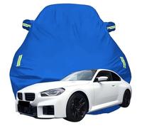 LPCQS Telo Copriauto per BMW M2, Anti-Neve Graffio UV Copertura Tutte Le Stagioni Protezione Oxford Telone per Auto,Blue-Plus-Cotton