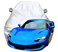 LPCQS Telo Copriauto per Ferrari 296 GTB, Anti-Neve Graffio UV Copertura Tutte Le Stagioni Protezione Oxford Telone per Auto,Silver-Plus-Cotton