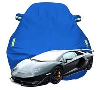 LPCQS Telo Copriauto per Lamborghini Aventador SVJ, Anti-Neve Graffio UV Copertura Tutte Le Stagioni Protezione Oxford Telone per Auto,Blue-Plus-Cotton