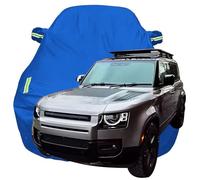 LPCQS Telo Copriauto per Land Rover Defender Defender 110X, Anti-Neve Graffio UV Copertura Tutte Le Stagioni Protezione Oxford Telone per Auto,Blue-Plus-Cotton