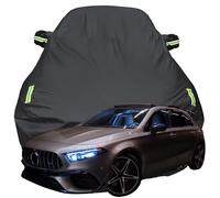 LPCQS Telo Copriauto per Mercedes-AMG A45 S, Anti-Neve Graffio UV Copertura Tutte Le Stagioni Protezione Oxford Telone per Auto,Black-Plus-Cotton