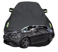 LPCQS Telo Copriauto per Mercedes Benz C-Class 300e, Anti-Neve Graffio UV Copertura Tutte Le Stagioni Protezione Oxford Telone per Auto,Black-Plus-Cotton