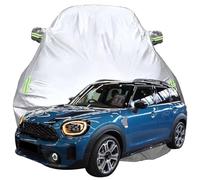 LPCQS Telo Copriauto per Mini Cooper SE ALL4 Countryman PHEV Hybrid, Anti-Neve Graffio UV Copertura Tutte Le Stagioni Protezione Oxford Telone per Auto,Silver-Plus-Cotton