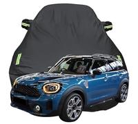 LPCQS Telo Copriauto per Mini Cooper SE ALL4 Countryman PHEV Hybrid, Anti-Neve Graffio UV Copertura Tutte Le Stagioni Protezione Oxford Telone per Auto,Black-Plus-Cotton