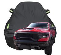 LPCQS Telo Copriauto per RAM TRX 6.2L Supercharged Dodge RAM, Anti-Neve Graffio UV Copertura Tutte Le Stagioni Protezione Oxford Telone per Auto,Black-Plus-Cotton