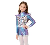 Lpdshaa Bambini Costume Da Alieno Body Bambine Bustina Cosplay Dallo Spazio Blu 5-6 anni