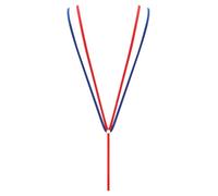 Lpdshaa Dame Micro Sling Shot Bikini Aperto String Body Blocchi Colore Busto con Taglio V Profondo Costume Bagno Body Senza Seno Abbigliamento Spiaggia Rosso Blu Taglia Unica