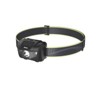 Lpe frontale LED ""HL200", batterie, lente testa pr jogging, sport, 4 mdes