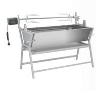 LPERTGFHU Barbecue con spiedo girevole, barbecue a carbonella in acciaio | Include motore elettrico, regolabile in altezza, grande superficie di cottura, facile da pulire