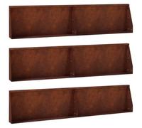 LPERTGFHU Parete di supporto, 6 pezzi, 100 x 12 x 50 cm, in acciaio | Design modulare, per aiuole e giardino, design robusto del paesaggio