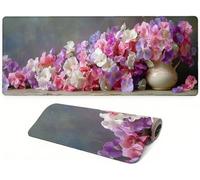 Lpfieonn Fiore Gaming Mouse Pad, 100x50cm PF-2610 | Multicolore Waterproof Mousepad, Large Tappetino Scrivania Stitched Design, for Mouse and Keyboard