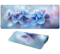 Lpfieonn Fiore Gaming Mouse Pad, 80x30cm PF-2784 | Blu Waterproof Mousepad, Large Tappetino Scrivania Stitched Design, for Mouse and Keyboard