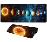 Lpfieonn Universo Tappetino Mouse XXL, 100x50cm- Tappetino Scrivania Gaming Extralarge, Paesaggio Mouse Pad XXL, Sottomano Scrivania con Base in Gomma Antiscivolo, Bordi Cuciti PF-2088