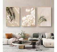 LPFNSF Beige decorazione per la casa, manifesto moderno pianta di canne, paesaggio, camera da letto, soggiorno, ufficio, parete, poster senza cornice (stile 12,40 x 60'