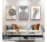 LPFNSF Poster astratto moderno, stile bohémien, decorazione da parete, immagine con foglia di piante, poster stampato, senza cornice, stile 4,50 x 70 cm x 3