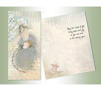 LPG PERFORMING ARTS BOXED CHRISTMAS CARDS Lamb of God Long Non-flake Glitter Embellished Boxed Christmas Cards with Full Color Inside Designs (14 glitter cards, 14 envelopes), 66267