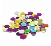 LPHFDCS Strass termoadesivi in alluminio, rotondi, con retro piatto, da applicare con ferro da stiro, con adesivo a caldo, accessori per indumenti fai da te, strass (5 mm, bianco)