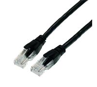LPIQSPLK Cavo di rete RJ 45 Ethernet Cat6 corto 15 cm 1 m Twisted Pair Patch Cord Internet UTP Cat6 Lan for router portatile PC Computer(Black,1m)