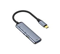 LPIQSPLK Splitter da tipo c a USB A VGA DP 4K Adattatore for laptop docking station compatibile con HDMI con connettore RJ45 PD100W Gen2(C 6 in 1)