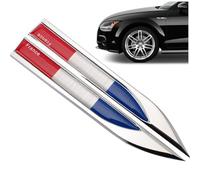 Lpitoy 2 Pezzi 3D Bandiera Francia Auto Emblema Distintivo Adatto per Carrozzeria Francia Bandiera Adesivo per Auto Decalcomania Emblema Paraurti Decalcomanie Automobilistiche Decorazione